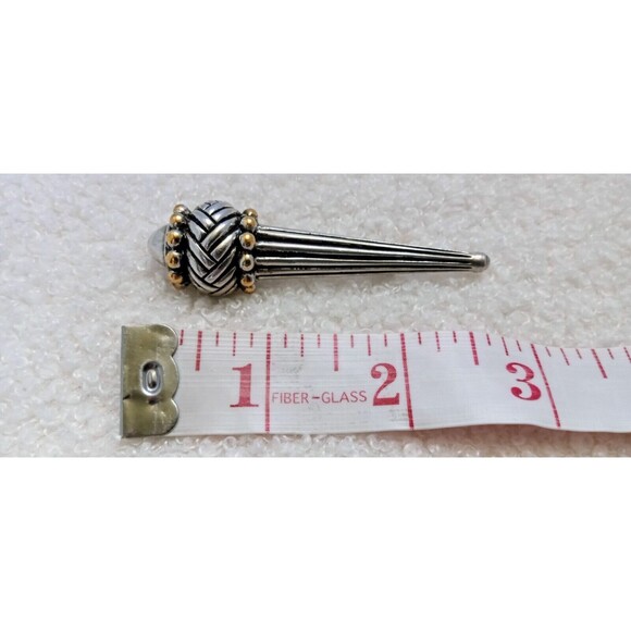 Vintage Premier Designs Modernist Skeptor Gold & Silver Tone Brooch 3 in - Picture 2 of 7